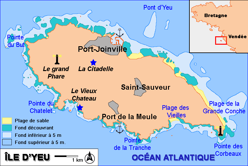 Mapa de Isla de YEu