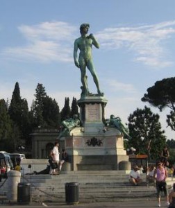 Replica del David en el Piazzale Michelangelo