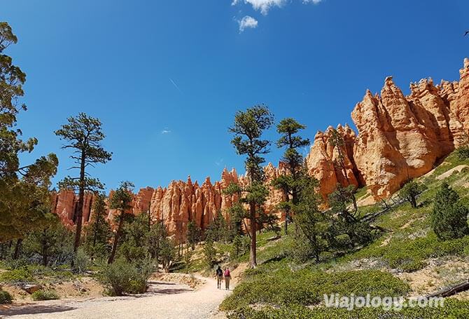 Ruta a pie por Bryce Canyon, Parque Nacionales del Oeste de Estados Unidos
